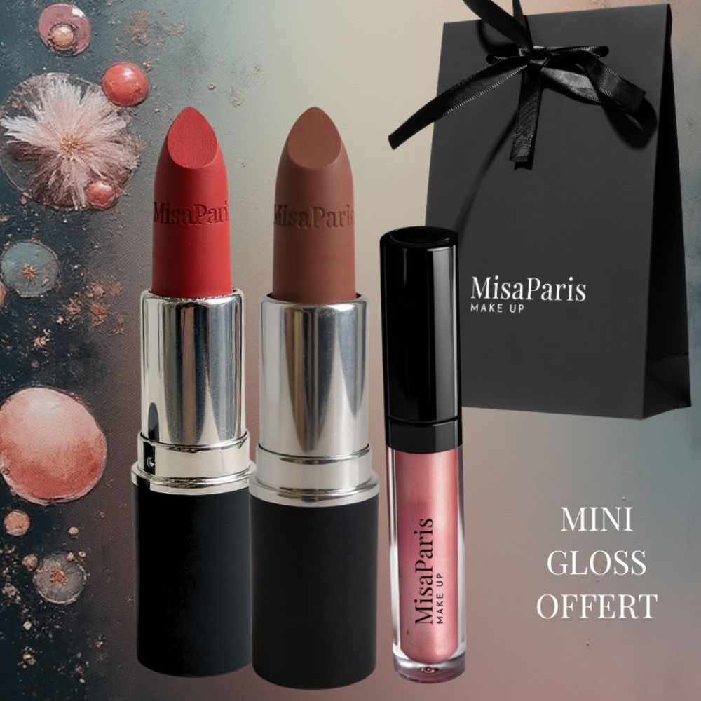 Duo de Rouge à Lèvres MisaParis Make-up, une alliance parfaite entre couleur éclatante et confort absolu