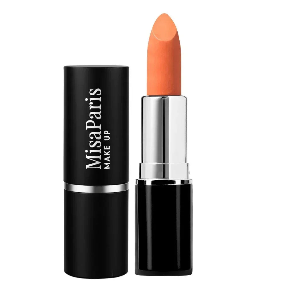 Rouge à Lèvres Satiné N°18 – Corail Pêche Couture - MisaParis Makeup 