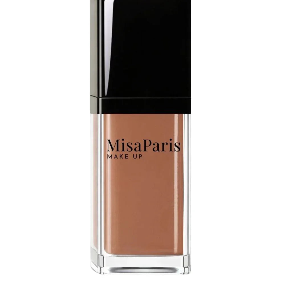MisaParis Make Up longwear foundation in a sleek bottle, Parisian makeup boutique product
